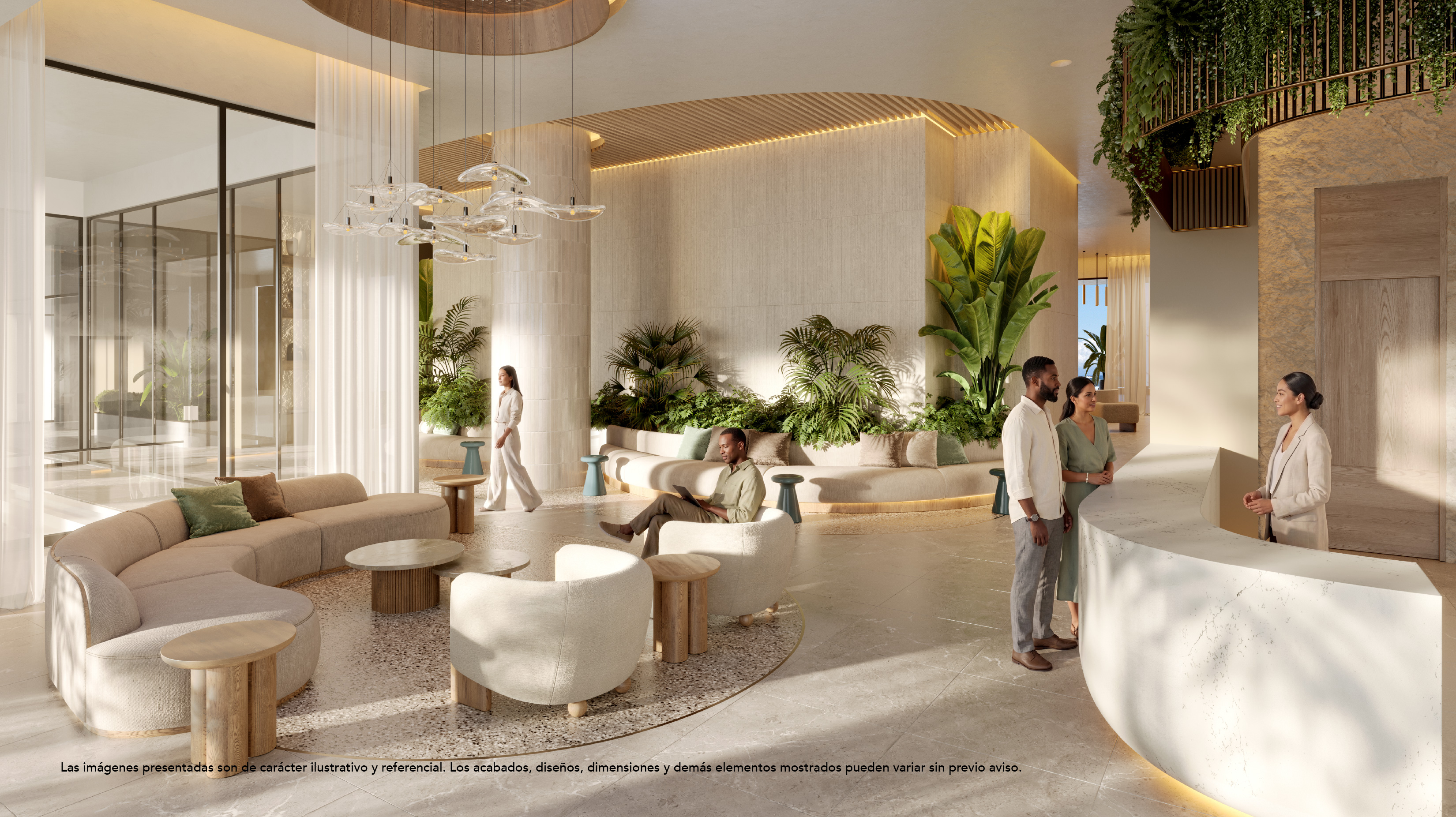 Lobby de Aquamarine INNSiDE by Meliá